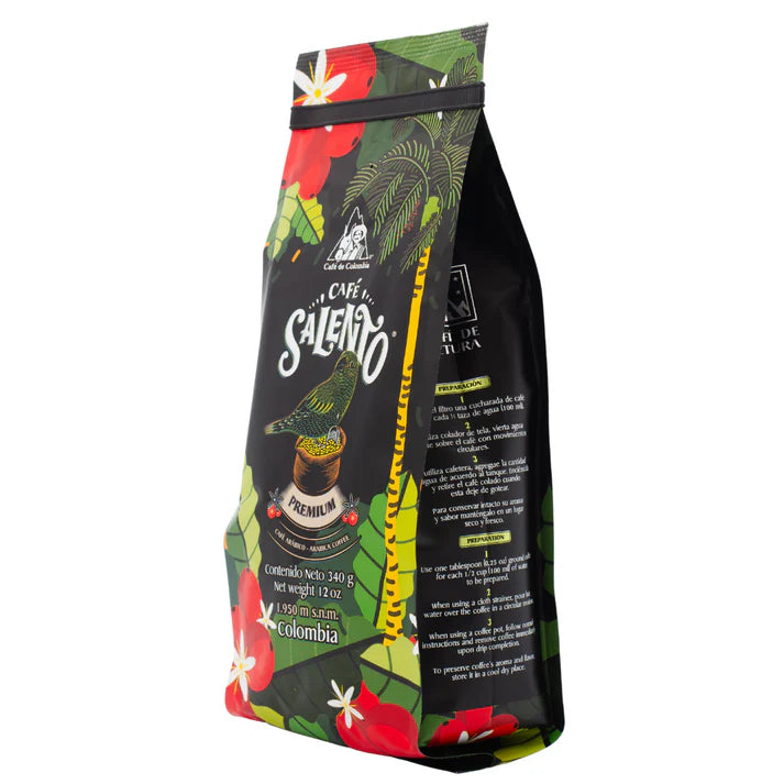 Premium Ground Coffee - Medium-High Roast - 12 oz