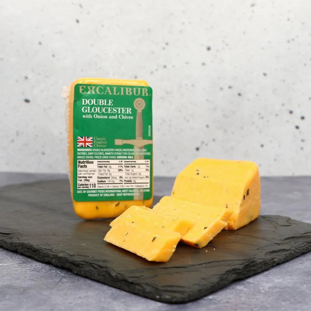 Excalibur Double Gloucester with Onion and Chives