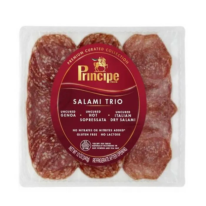 Uncured Salami Trio Sliced