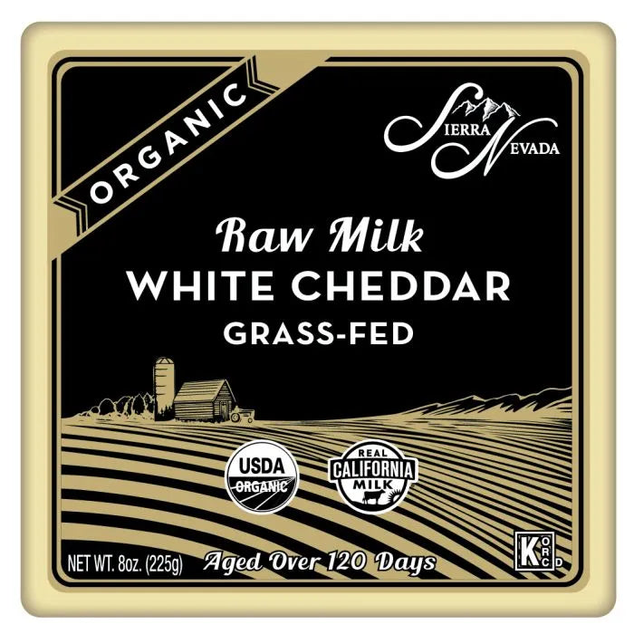 Raw Milk White Cheddar Cuts Organic