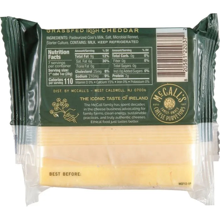12 Month Aged Vintage Grassfed Irish Cheddar Cuts