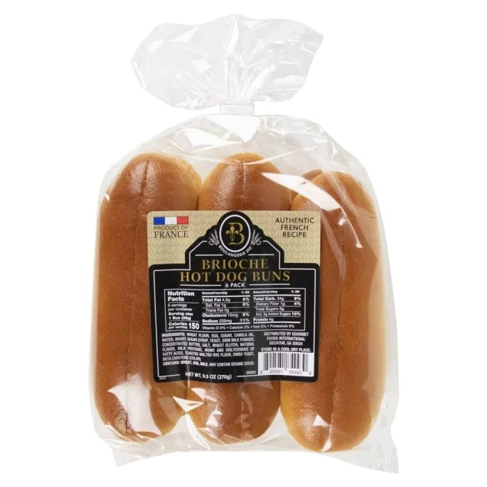 Brioche Hot Dog Buns