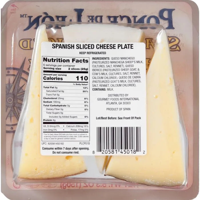 Spanish Cheese Plate Sliced