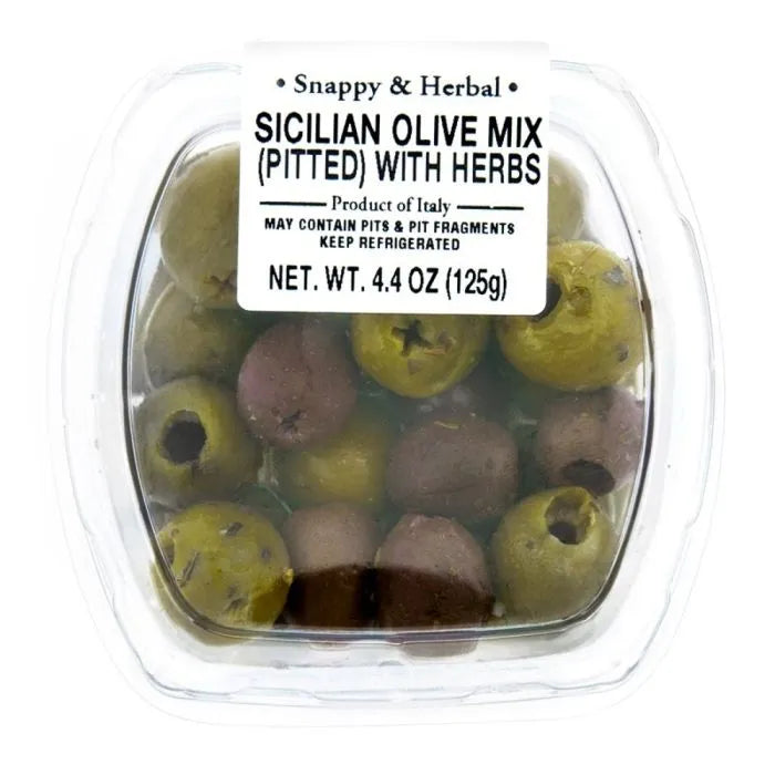 Sicilian Pitted Olive Mix with Herbs