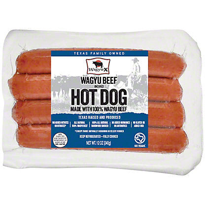 Wagyu-X Uncured Hot Dog, 12 oz