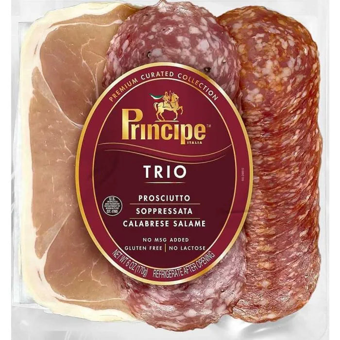 Príncipe Trío: Prosciutto, Sopressata y Calabrese