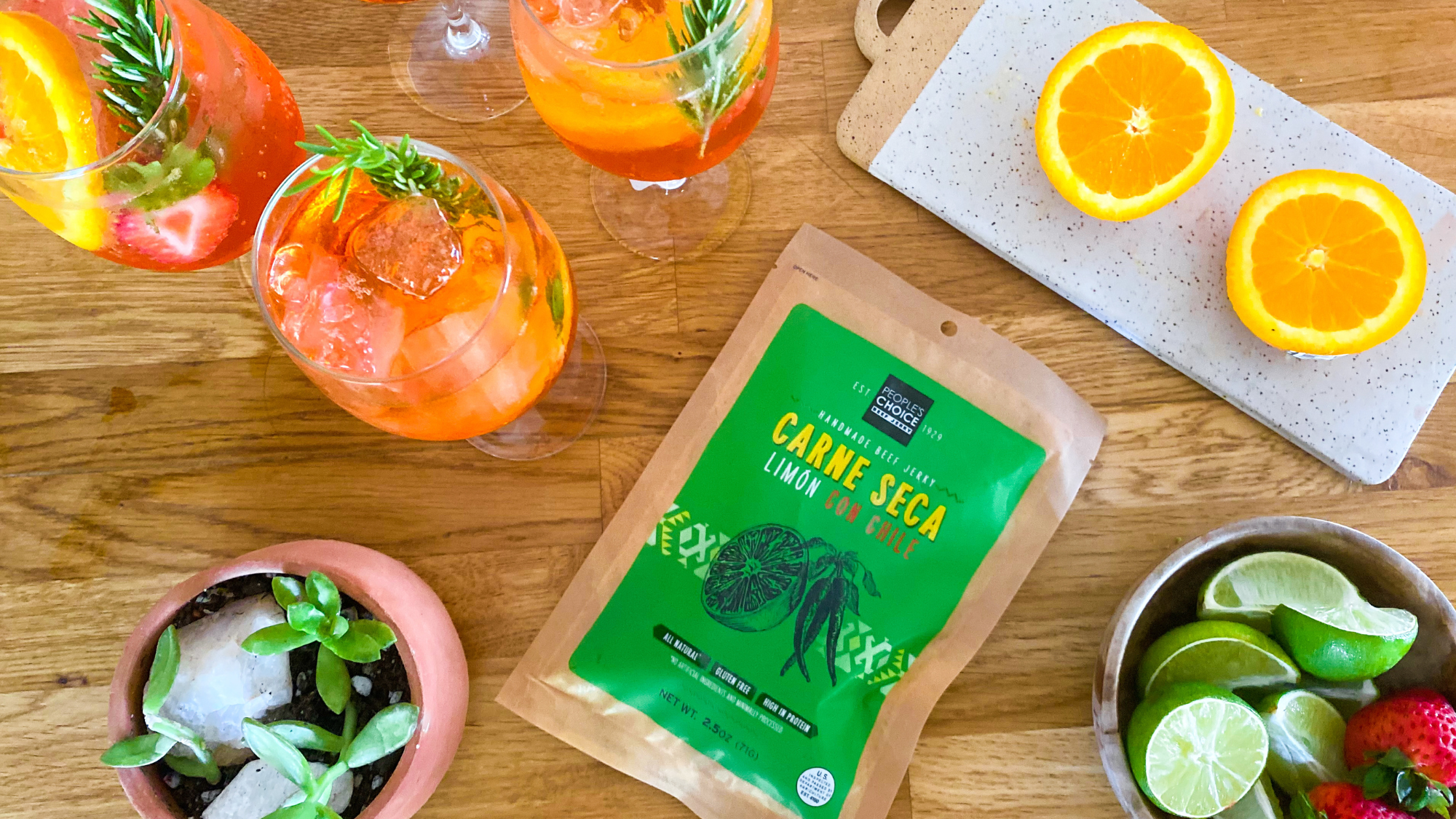 Carne Seca - Limon Con Chile Beef Jerky 2.5oz