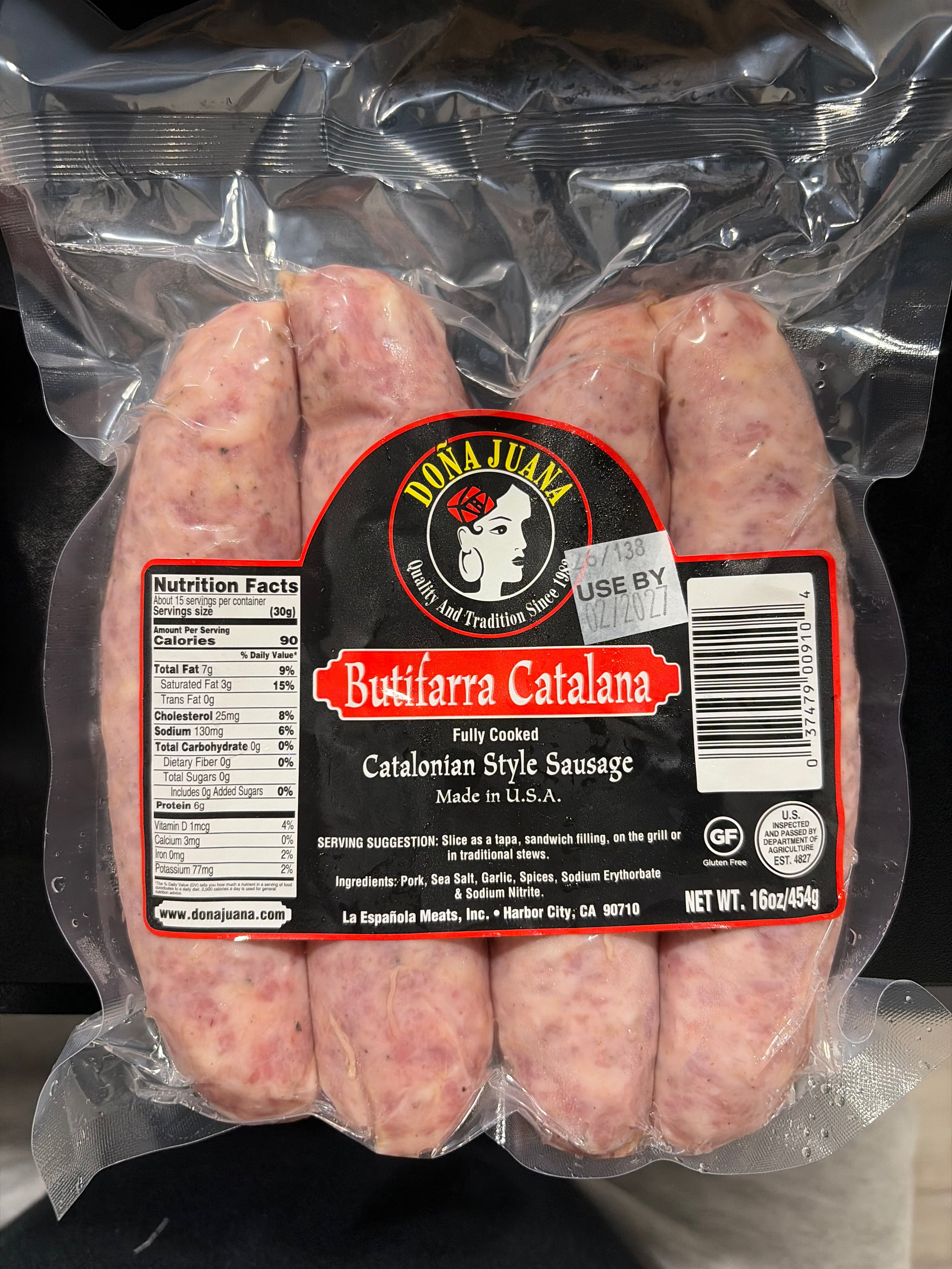 White Catalan Sausage / Butifarra Catalana Dona Juana