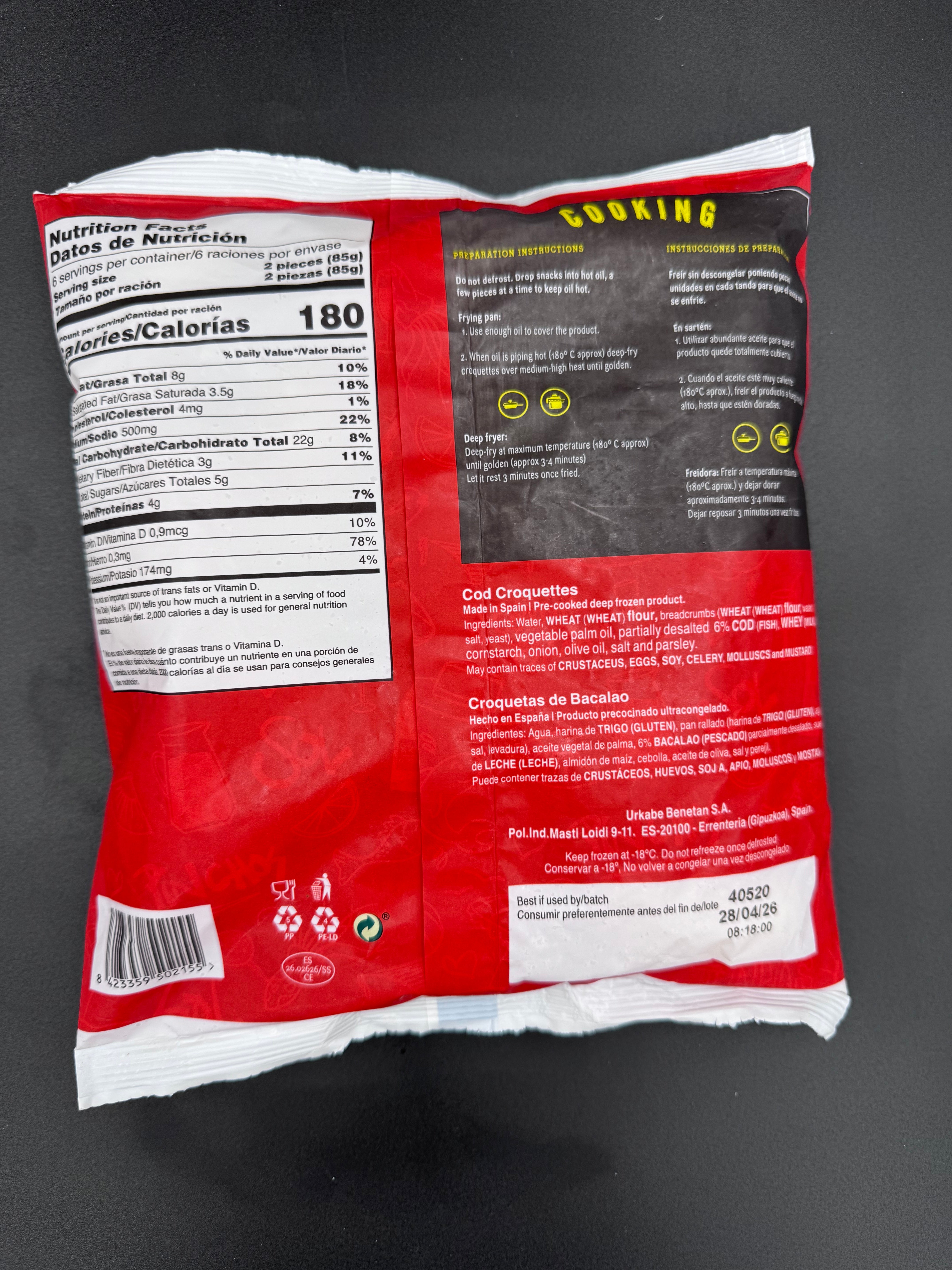 Croquetas de Bacalao – Viva Tapas (17.6 oz)