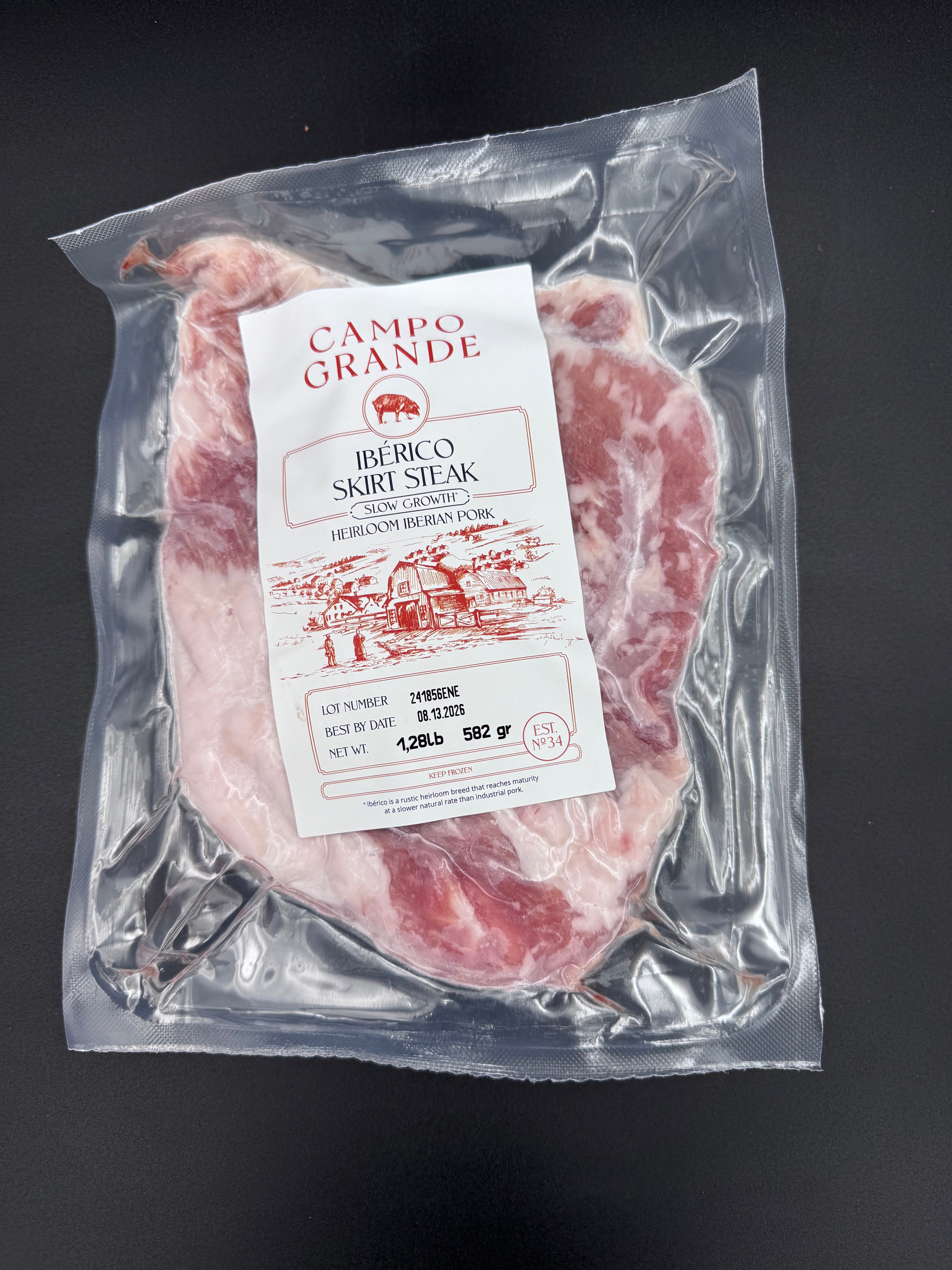 Campo Grande Iberico Pork Skirt Steak (by LB)