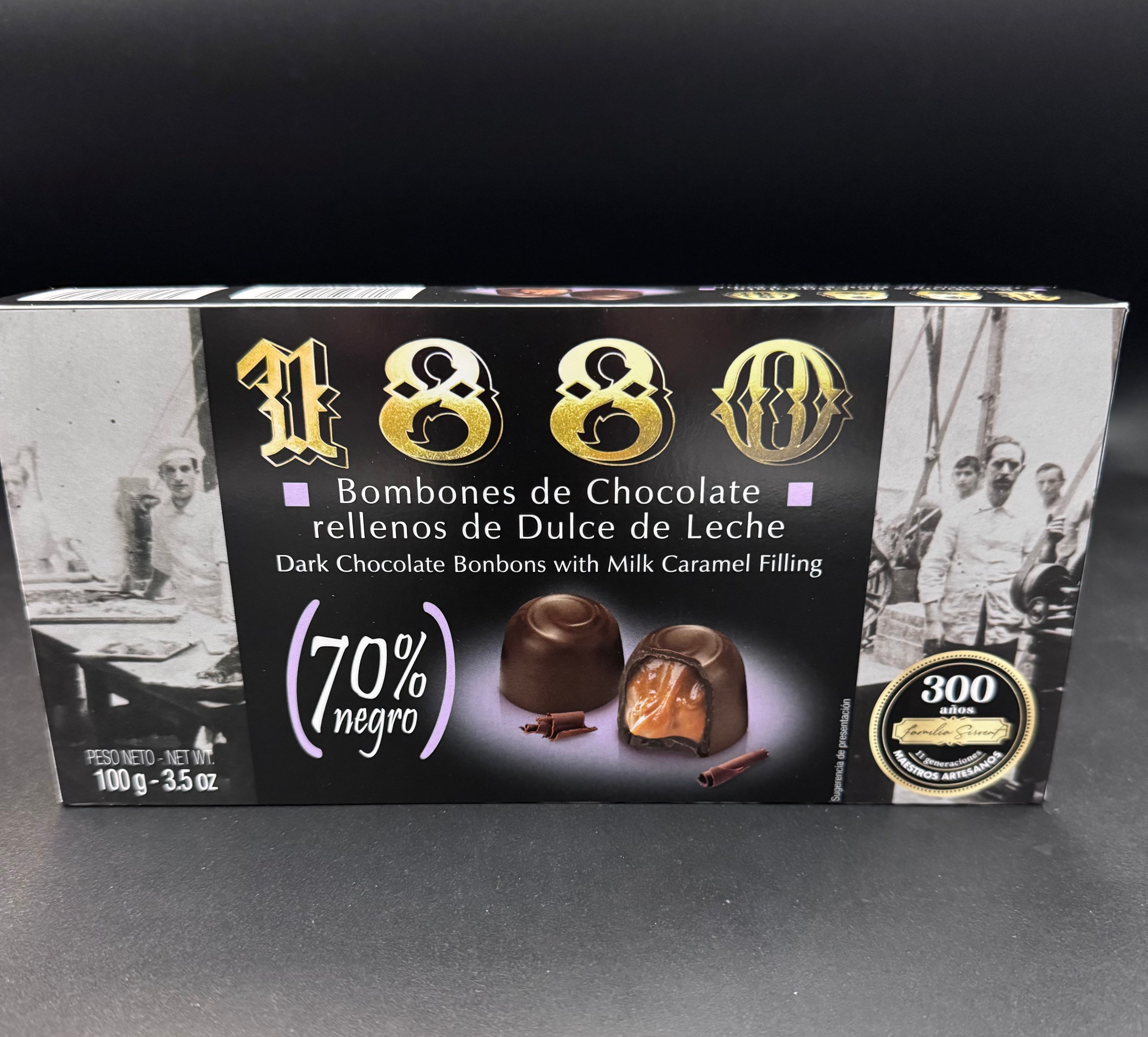 Bombones Chocolate Negro Relleno Dulce Leche
