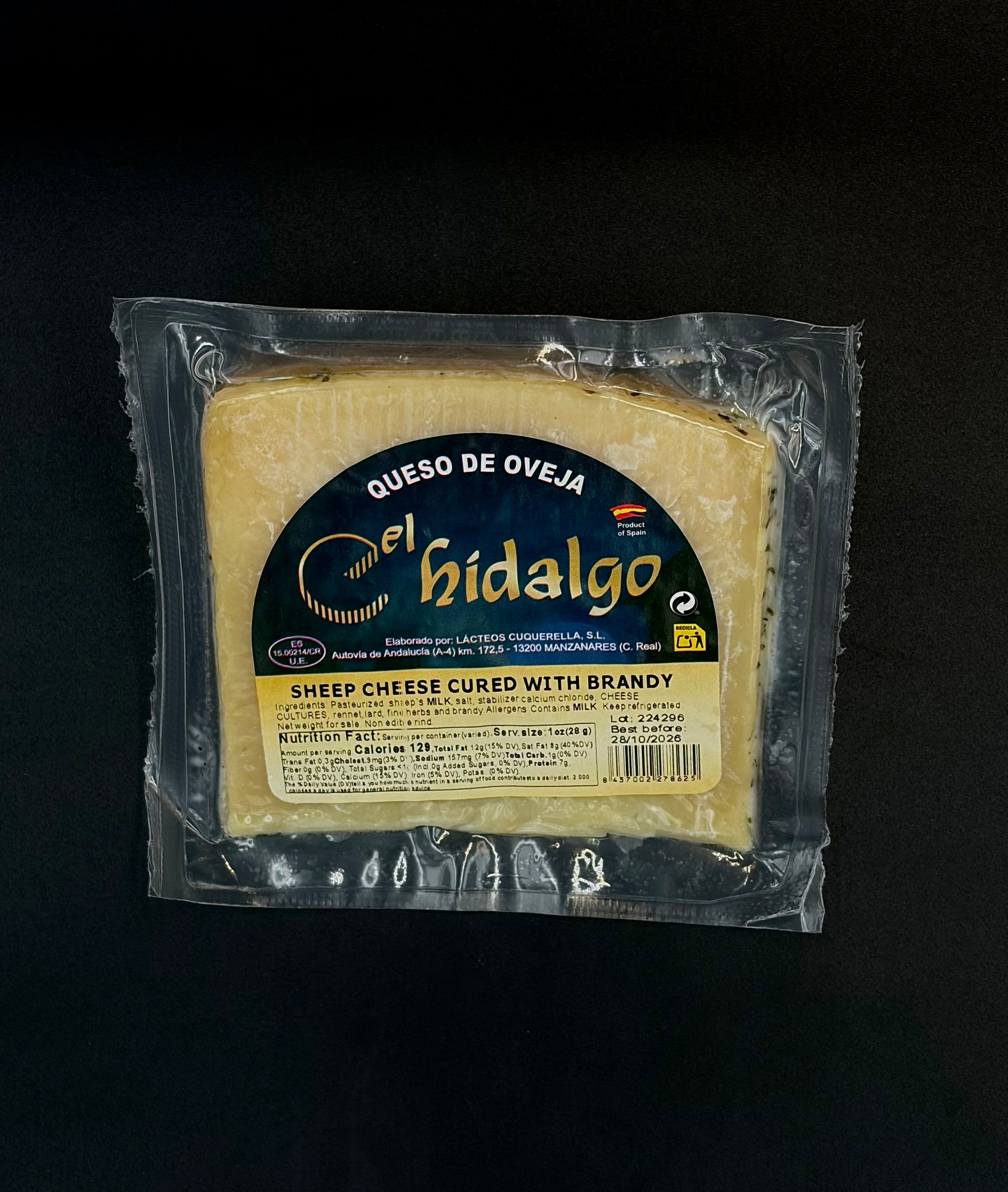 Sheep Cheese Cured With Brandy / Queso de Oveja al Brandy