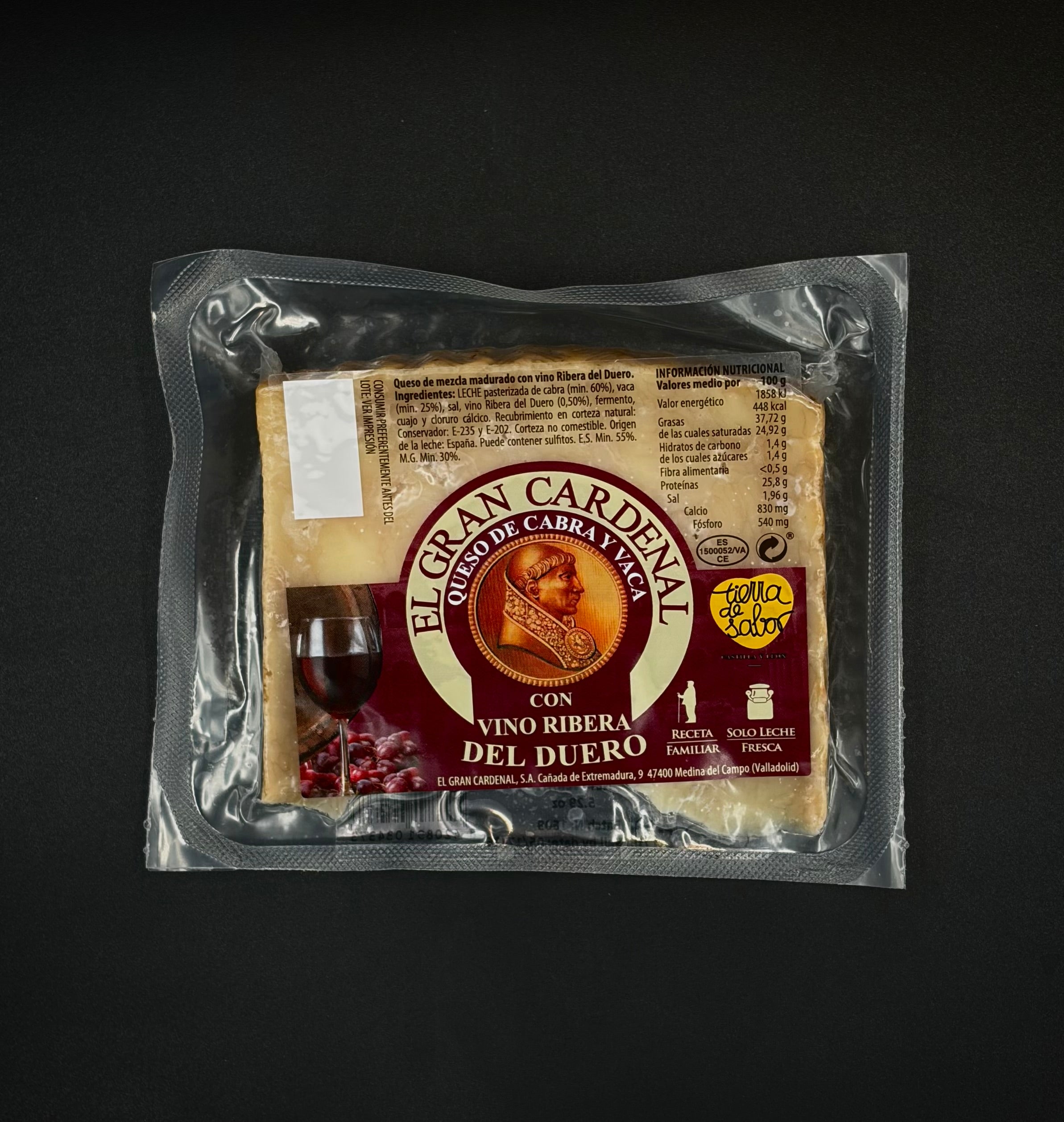 Queso de Cabra y Vaca con Vino "Rivera Del Duero"