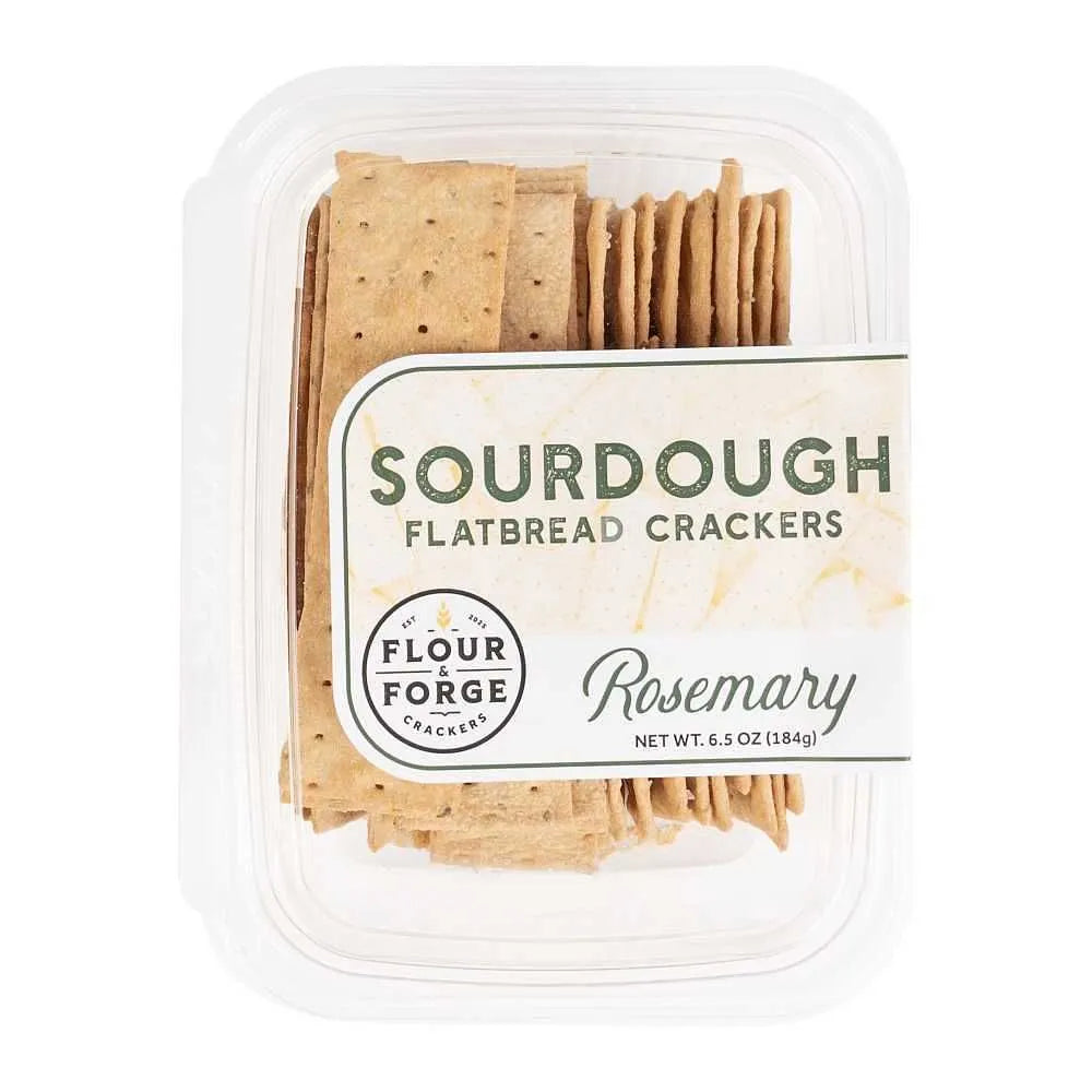 Sourdough Rosemary Crackers